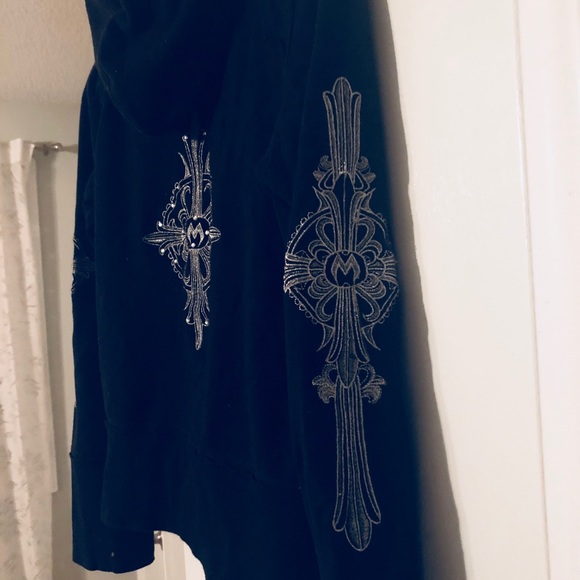 Mystree Adorable Women’s Embellished Zip Hoodie - Picture 2 of 7